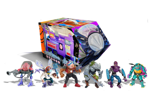 Teenage Mutant Ninja Turtles Retro Villains Mutant Module Rotocast Action Figure 6-Pack - Previews Exclusive