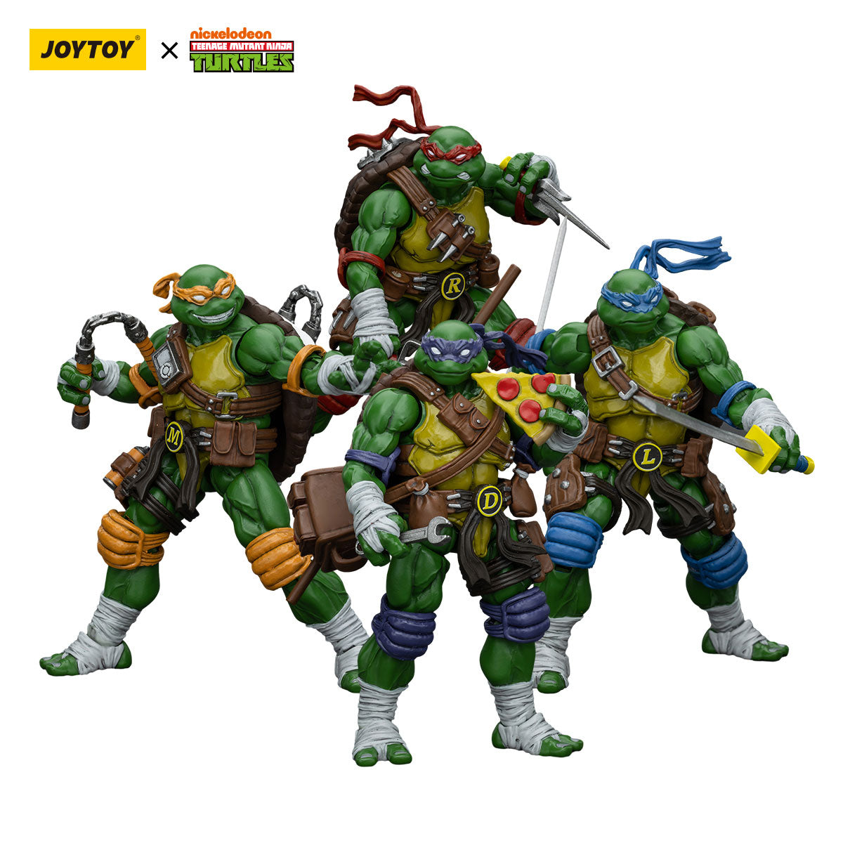 TMNT - 1/18 Scale Teenage Mutant Ninja Turtles - SET OF 4