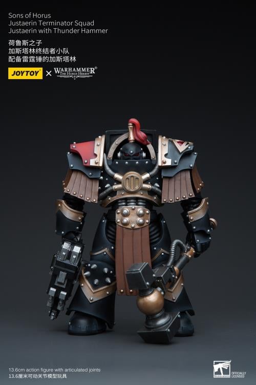 Warhammer 40K - Sons of Horus Justaerin Terminator Squad -with Thunder Hammer 1/18 Scale Action Figure