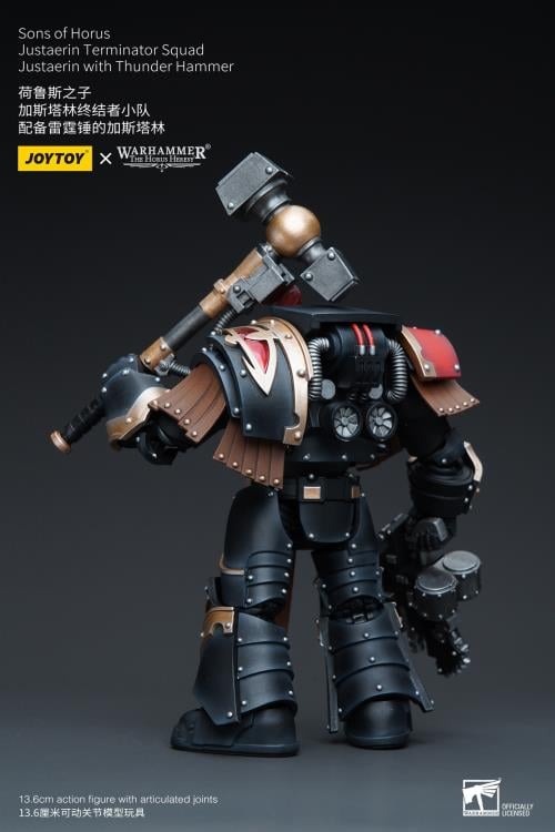 Warhammer 40K - Sons of Horus Justaerin Terminator Squad -with Thunder Hammer 1/18 Scale Action Figure