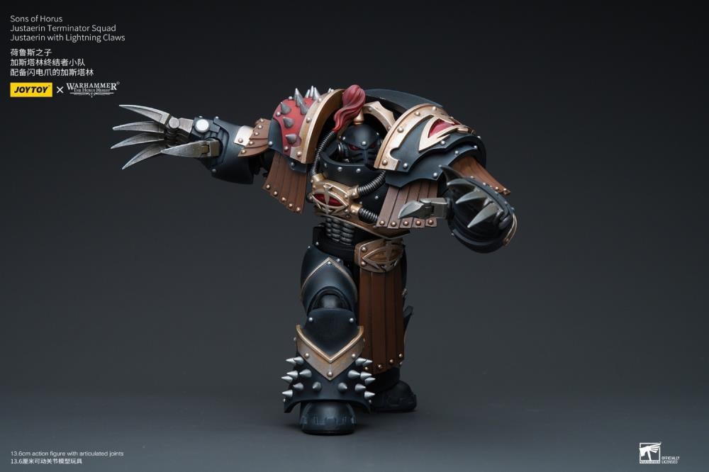 Warhammer 40K - Sons of Horus Justaerin Terminator Squad - with Lightning Claws 1/18 Scale Action Figure