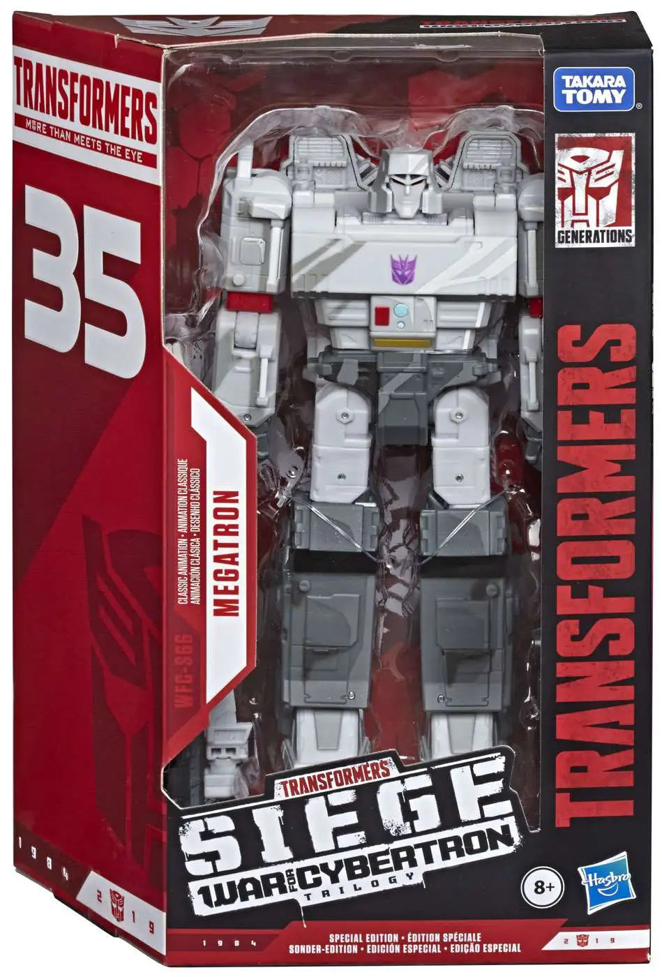 Transformers Generations Siege: War for Cybertron Trilogy Megatron Exclusive Voyager Action Figure WFC-S66 Classic Animation