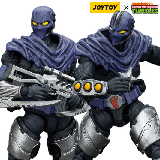 TMNT - 1/18 Scale Teenage Mutant Ninja Turtles - Foot Soldier SET OF 2 (Both Versions)